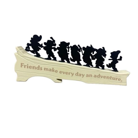 Disney Hallmark 7 Dwarfs Silhouette Friends Make Every Day an Adventure Figurine - Picture 2 of 4